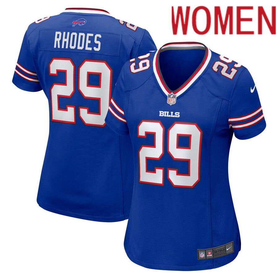 Women Buffalo Bills #29 Xavier Rhodes Nike Royal Home Game Player NFL Jersey->women nfl jersey->Women Jersey
